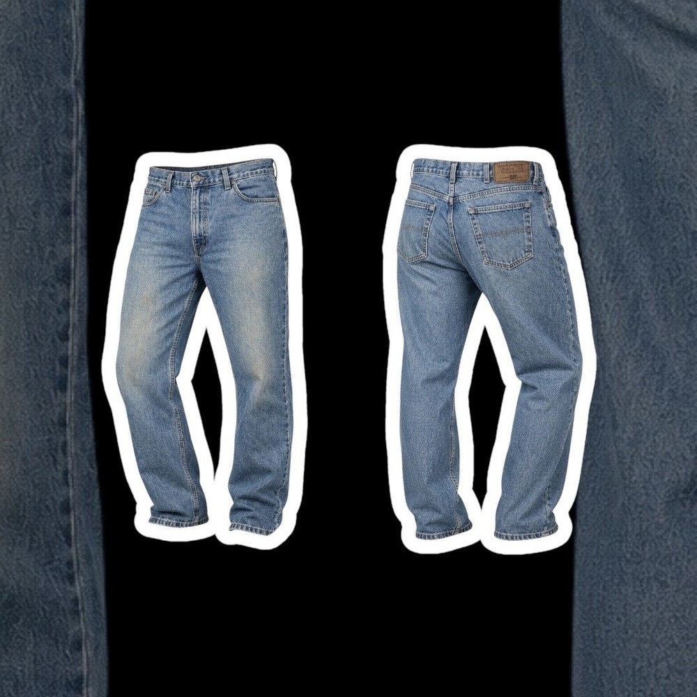 Vintage Faded Glory Jeans Mens 42x32 Relaxed Fit Straight Leg Y2K 2003 Cotton